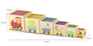Viga Toys® Wooden Nesting & Stacking Blocks